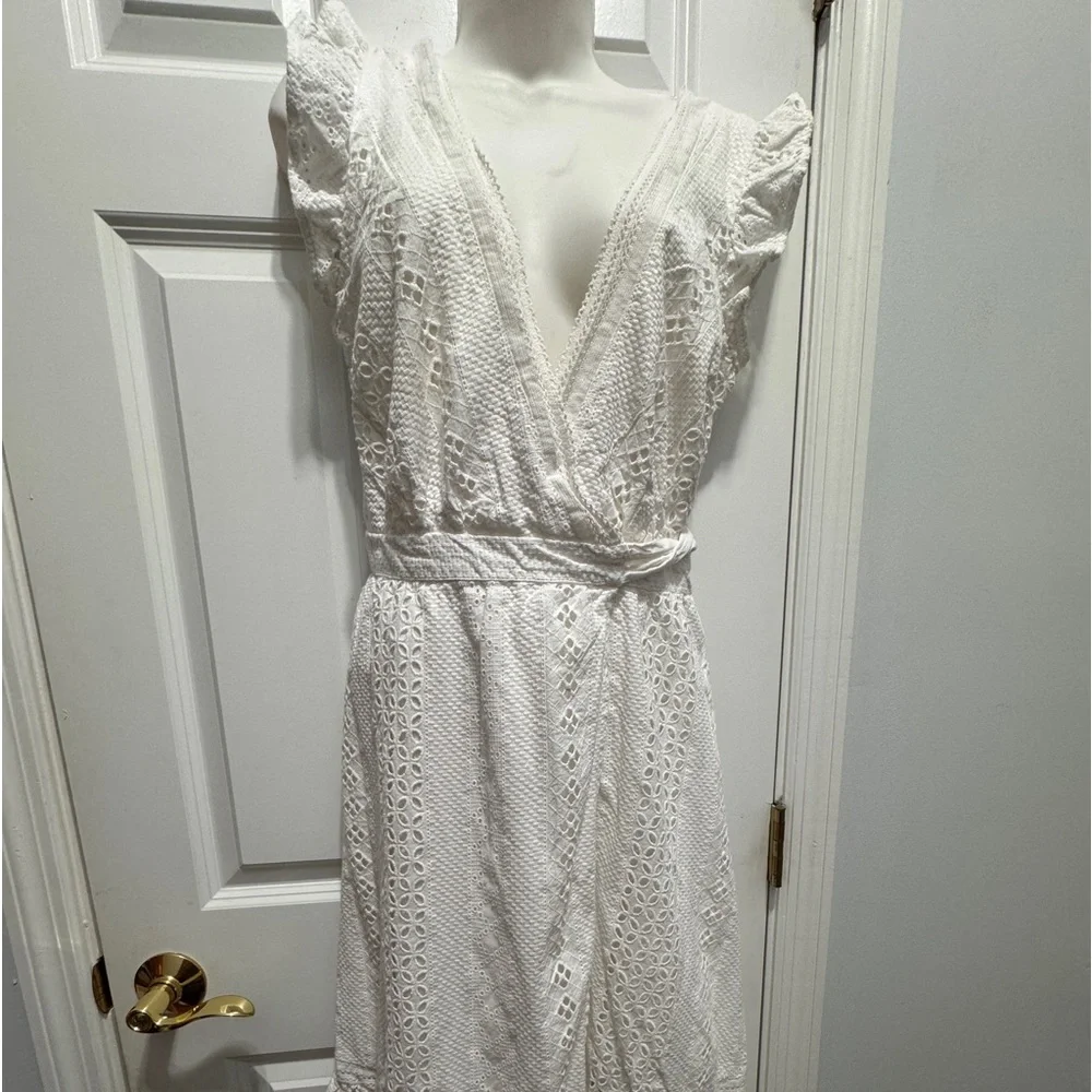 J.crew size 4 eyelet wrap dress